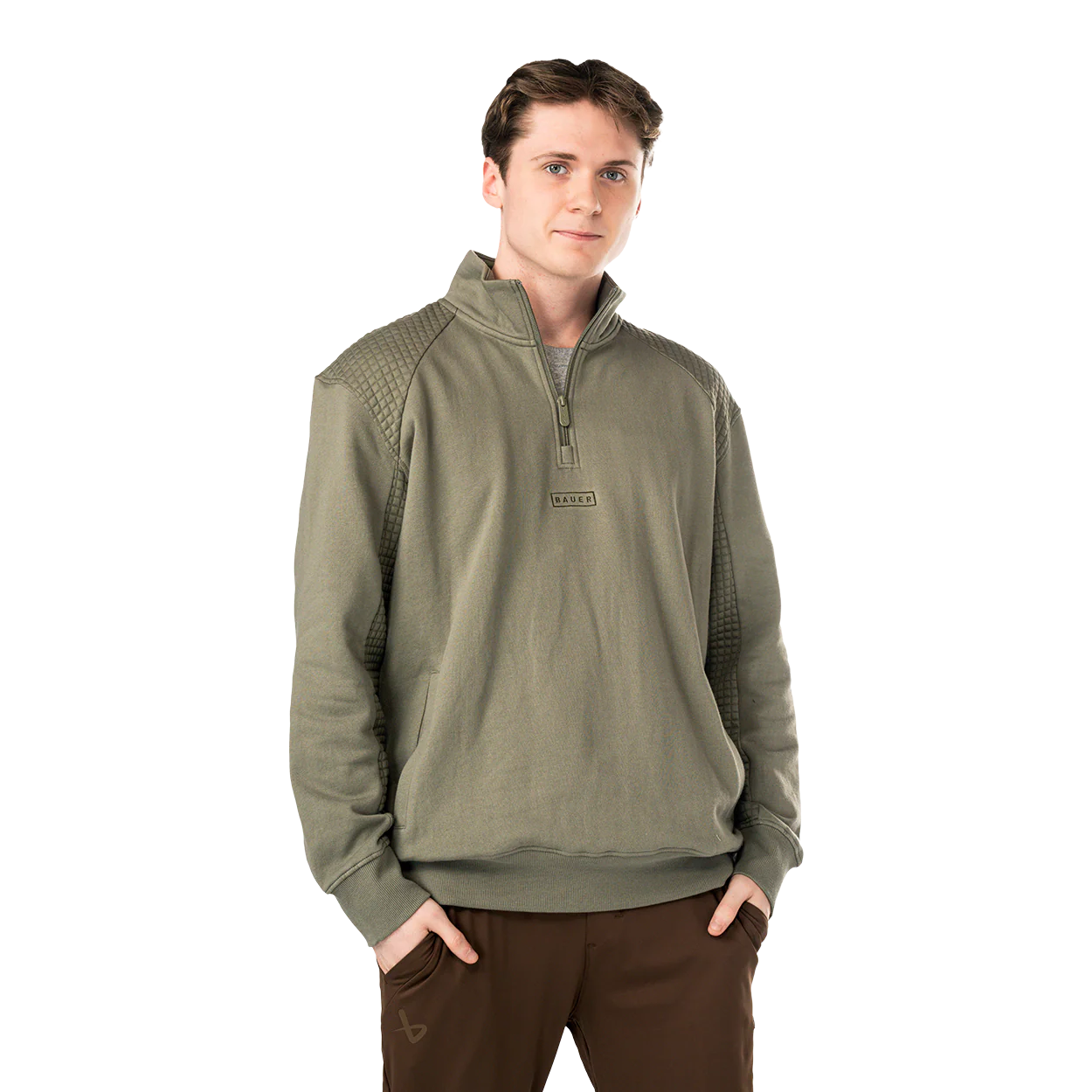 BAUER Fireside Quilted ¼ Zip Senior - Image 4