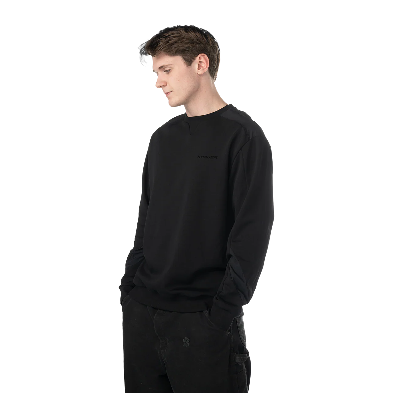 BAUER Knit Mix Crew Neck Senior - Image 2