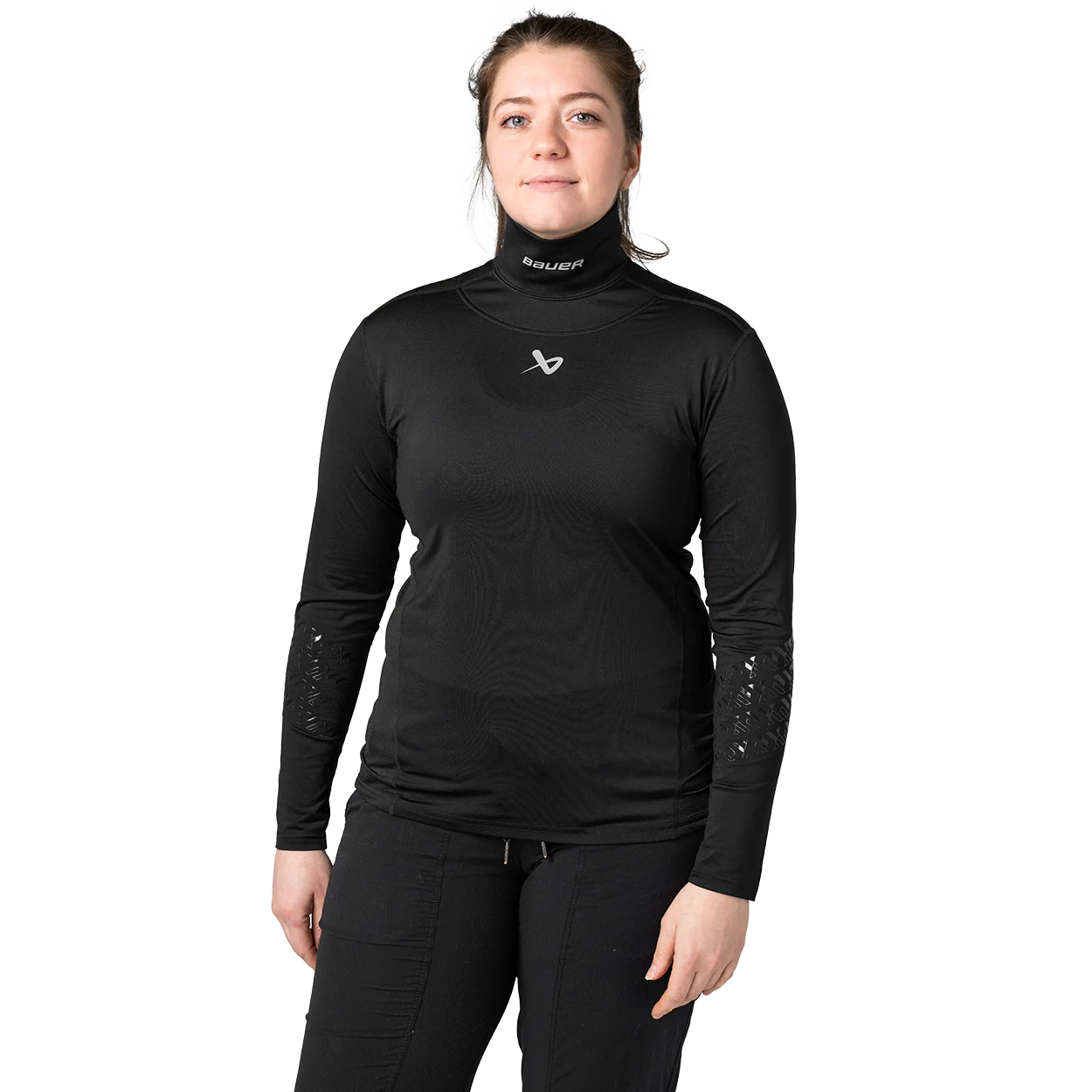 BAUER WMNS LS CUT-RESISTANT NECK PROTECT BASE LAYER