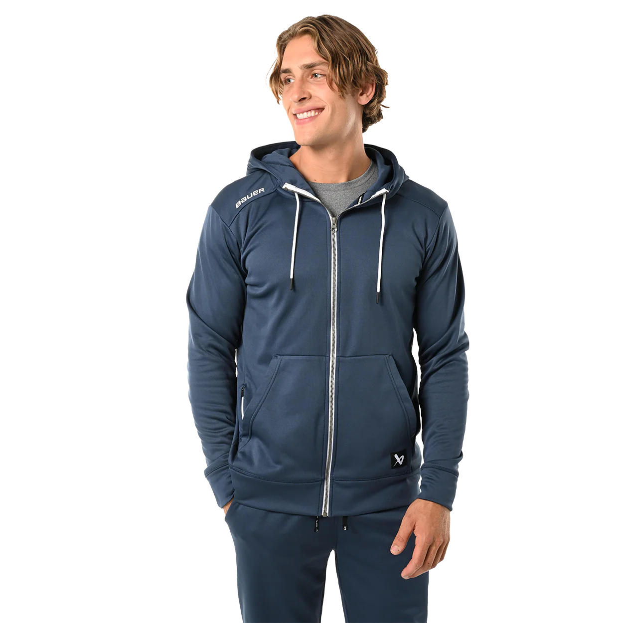 BAUER TEAM FLEECE ZIP HOODIE SENIOR - Image 3