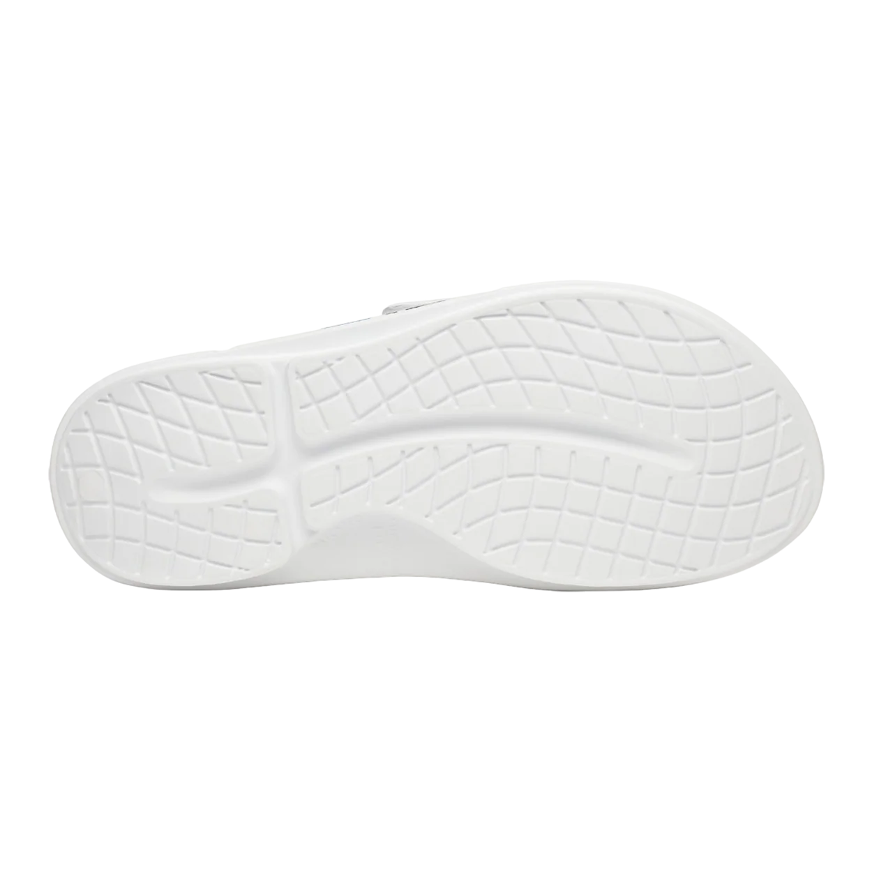 S25 BAUER OOFOS SPORT FLEX SLIDE SENIOR WHITE/BLUE - Image 8