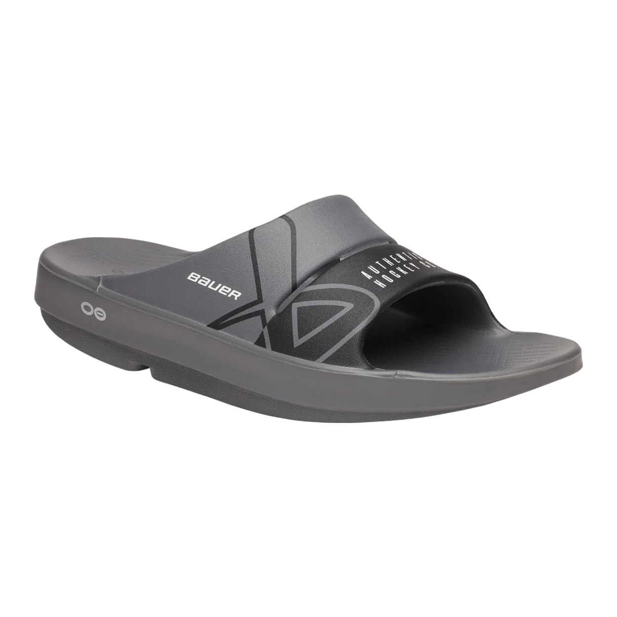 S25 BAUER OOFOS SPORT SLIDE JUNIOR GREY - Image 3