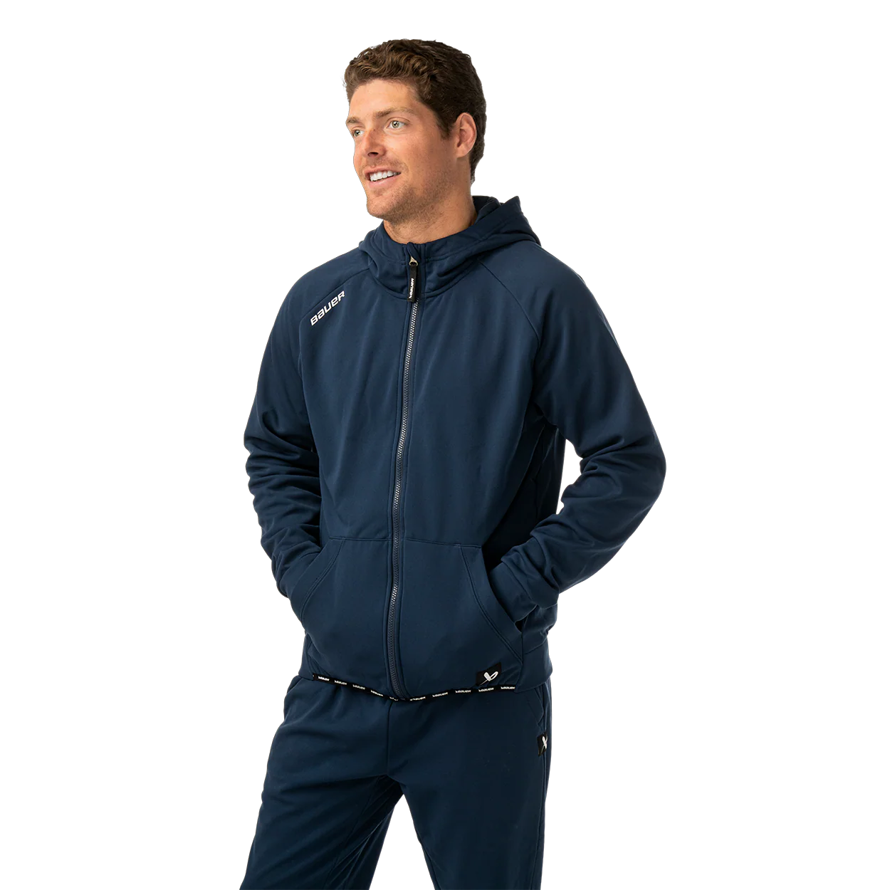 BAUER TEAM FLEECE ZIP HOODIE SENIOR - Image 11